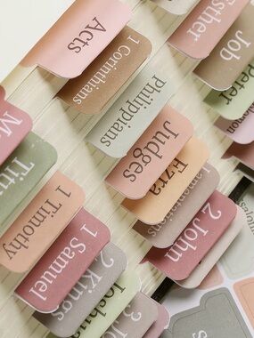Free w/ Purchase! Boho Colored Bible Tabs Set